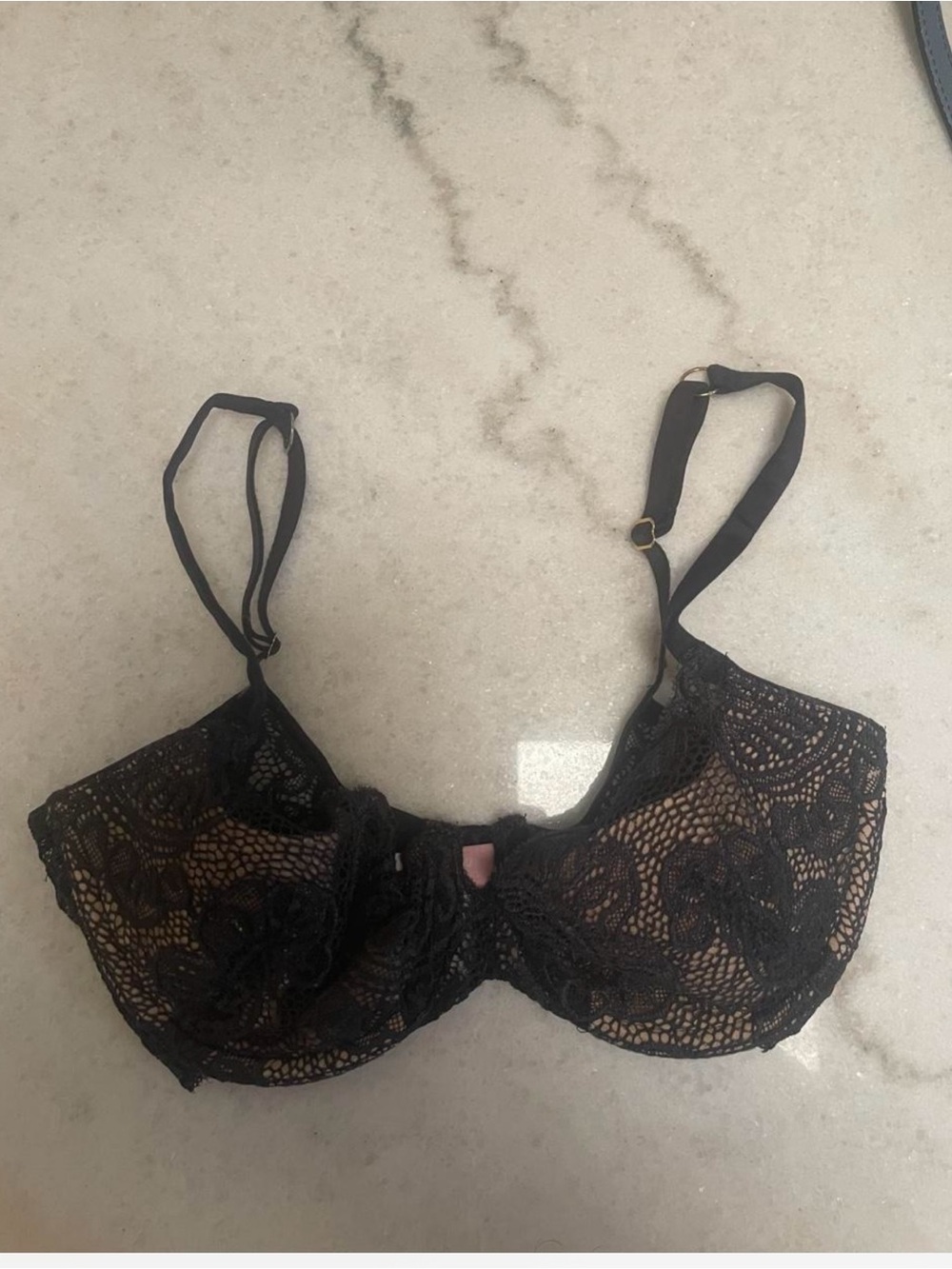 34C Victoria's Secret Black soft Lace Underwire Bra